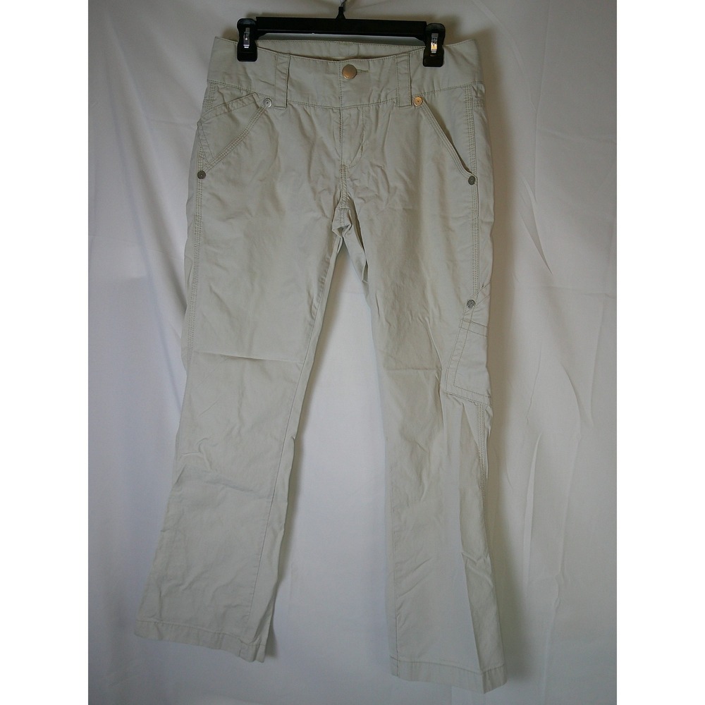 Tommy Jeans Women Beige Cargo Pants‎ Straight Leg Casual Size 5